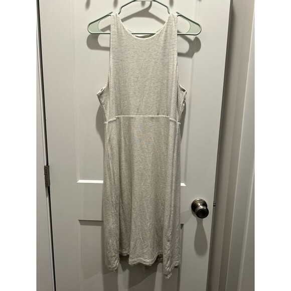 Athleta Tall Medium Women's Dress Reversible Santorini High Neck Oatmeal Heather - Picture 4 of 4